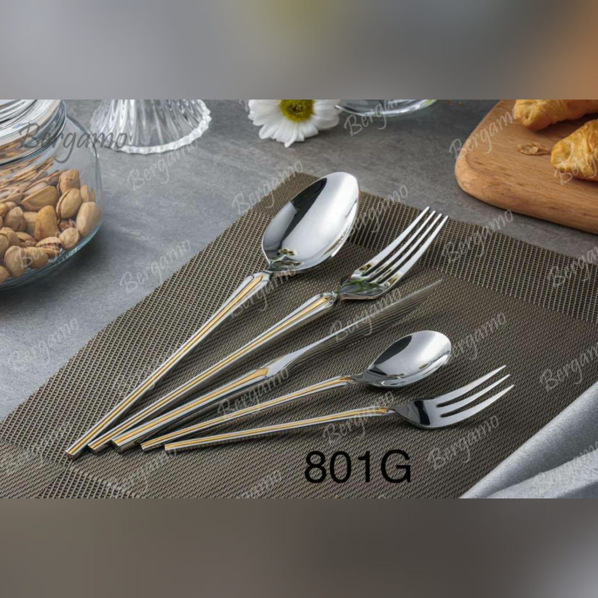 سرویس قاشق چنگال 160 پارچه برگامو مدل 801g