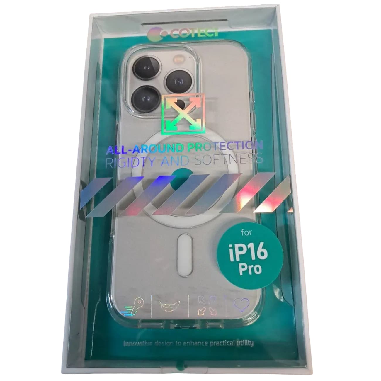 قاب مگسیف آیفون 16 پرو کوتسی COTECi iH-012 شفاف — تصویر ۸