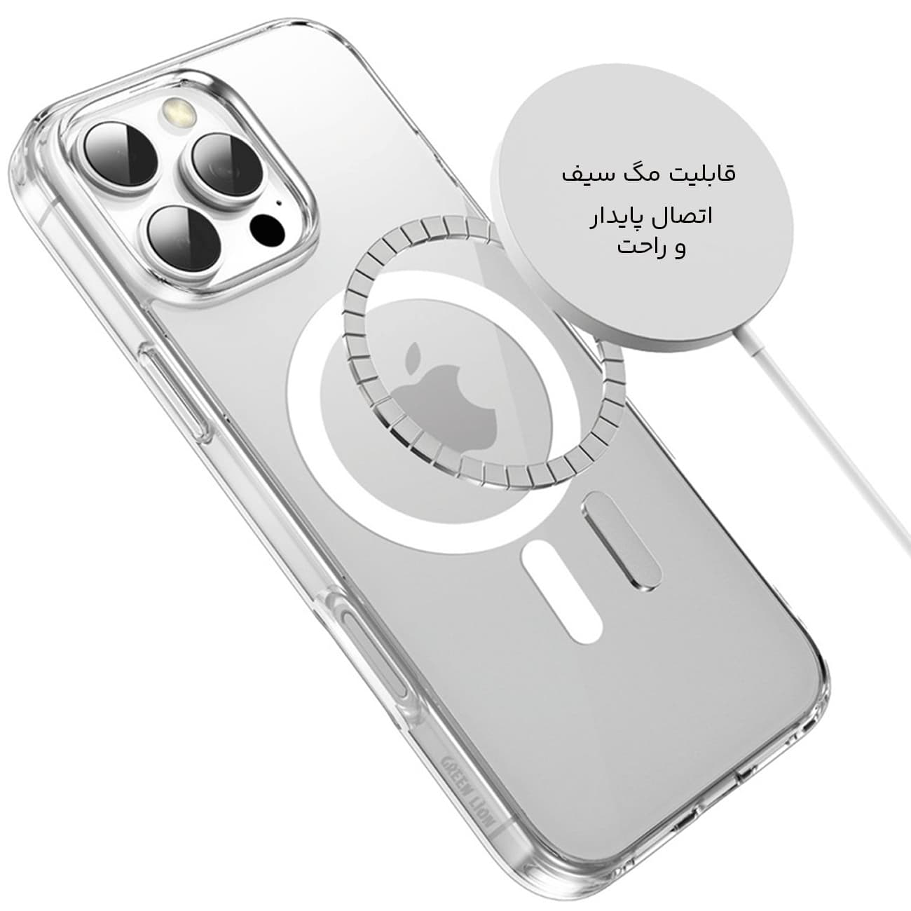 قاب مگسیف شفاف گوشی آیفون 16 پرومکس کوتسی ih-013 — تصویر ۸