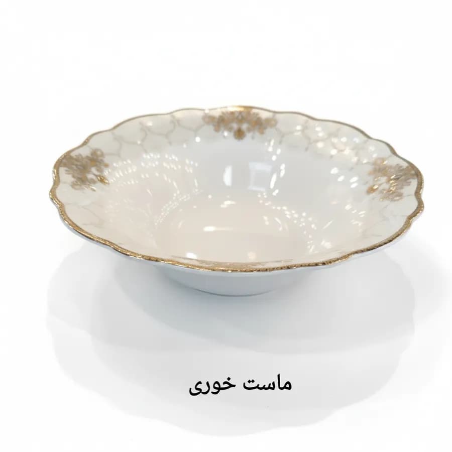 سرویس چینی الیزابت طرح دالیا 6 نفره 26 پارچه توس چینی قالب ملبورن — تصویر ۶