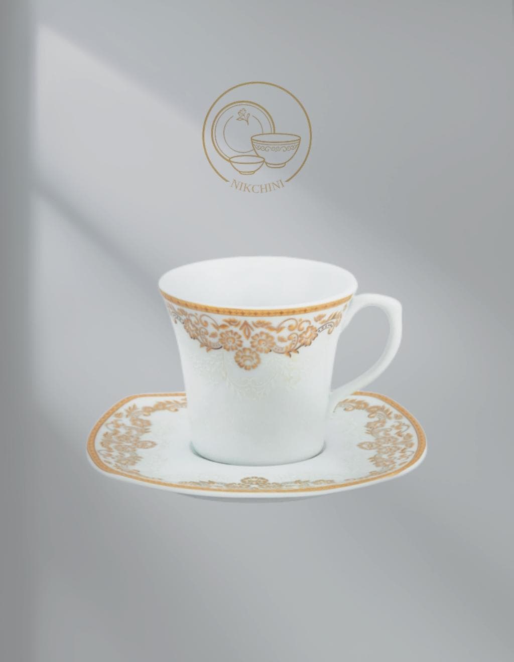 سرویس چینی پردیس پرسلین طرح پاریس یلدا 12 نفره 105 پارچه — تصویر ۵