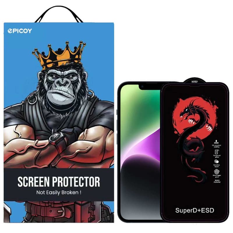 گلس اِپیکوی مدل Dragon ESD مناسب برای گوشی موبایل اپل iPhone 13 / 13 Pro / 14