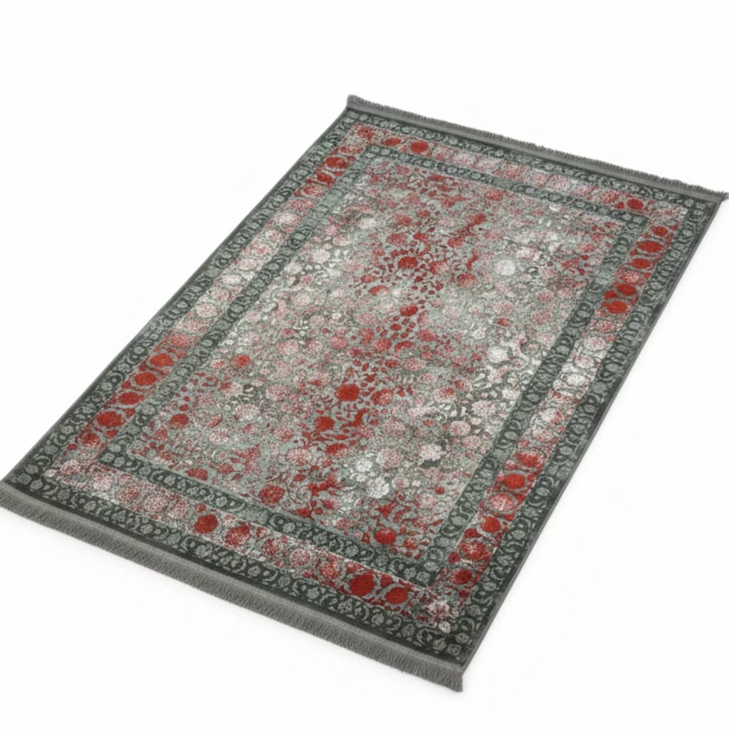 فرش سیزان DL73001 طوسی لاکی کلکسیون آروین