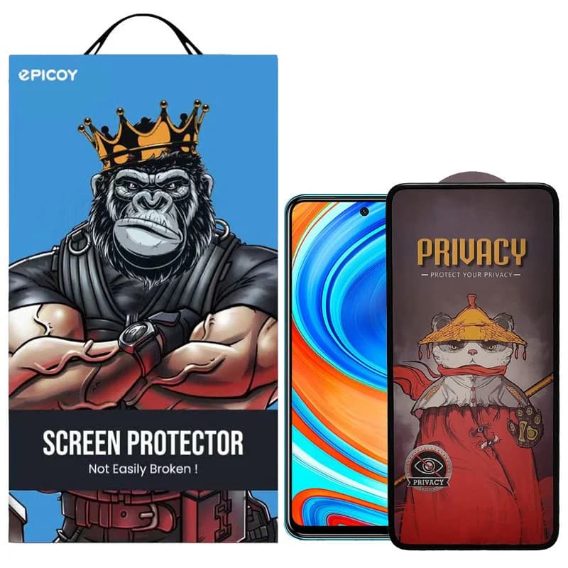 گلس پرایوسی اِپیکوی مدل Privacy Airbag مناسب برای گوشی موبایل شیائومی Redmi Note 9 Pro Max / Note 9 Pro 5G / Note 9 Pro / Note 9 Pro (India) / Note 9S / Note 10 Lite — تصویر ۹