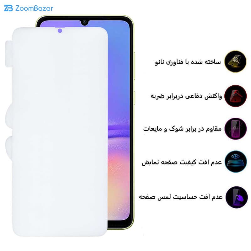 گلس بوف مدل Hydrogel-Cover مناسب برای گوشی موبایل سامسونگ Galaxy A05 / A05s / A70 / A70s — تصویر ۳