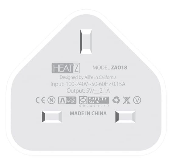کله شارژر هیتز مدل HEATZ ZAO18 — تصویر ۲