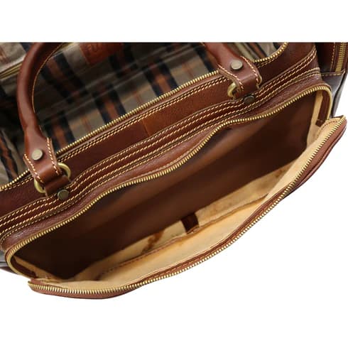ساک مسافرتی چرم طبیعی مدل Travel Bag 37 | سیلوا چرم — تصویر ۸