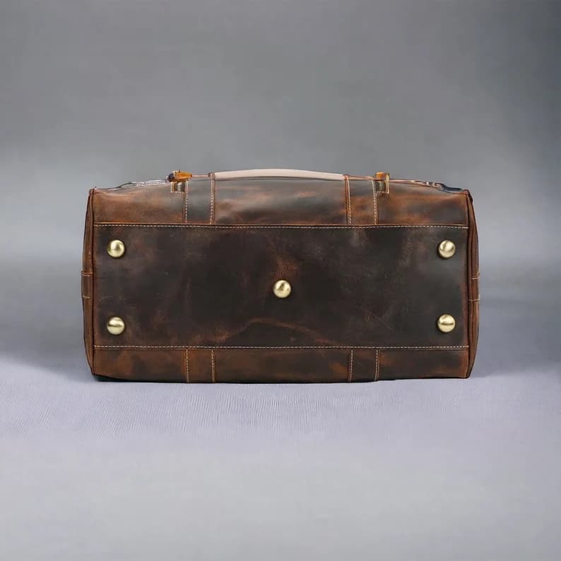 ساک مسافرتی چرم طبیعی مدل Travel Bag 34 | سیلوا چرم — تصویر ۲