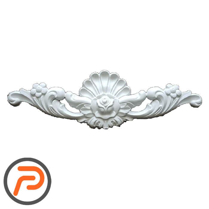 گل تزیینی طرح منبت pvc کد 186e — تصویر ۲