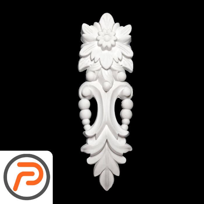 گل تزیینی طرح منبت pvc کد 191 — تصویر ۴