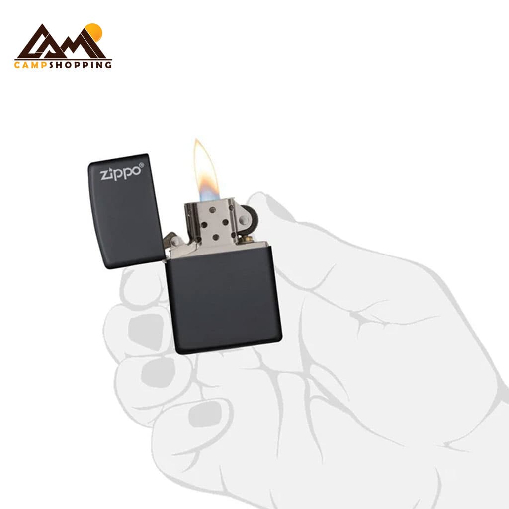 فندک زیپو طرح CLASSIC BLACK MATTE کد 218ZL — تصویر ۴