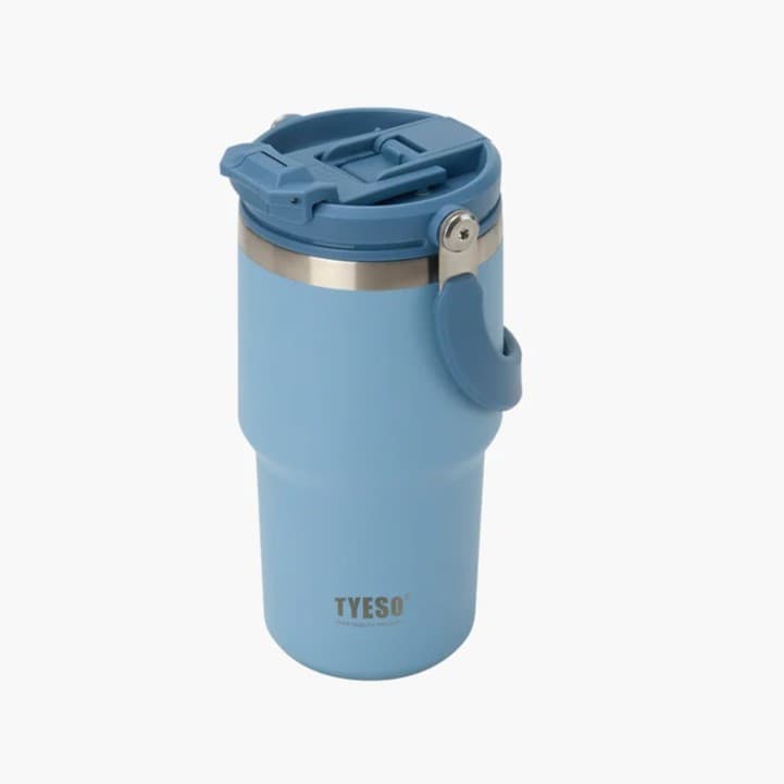 تراول ماگ آسان نوش دسته دار 900 میل تایسو Tyeso رنگ آبی — تصویر ۲