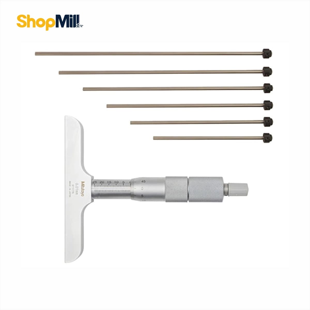 میکرومتر عمقسنج ساده میتوتویو (Mitutoyo) 0-150 میلیمتر مدل 116-129