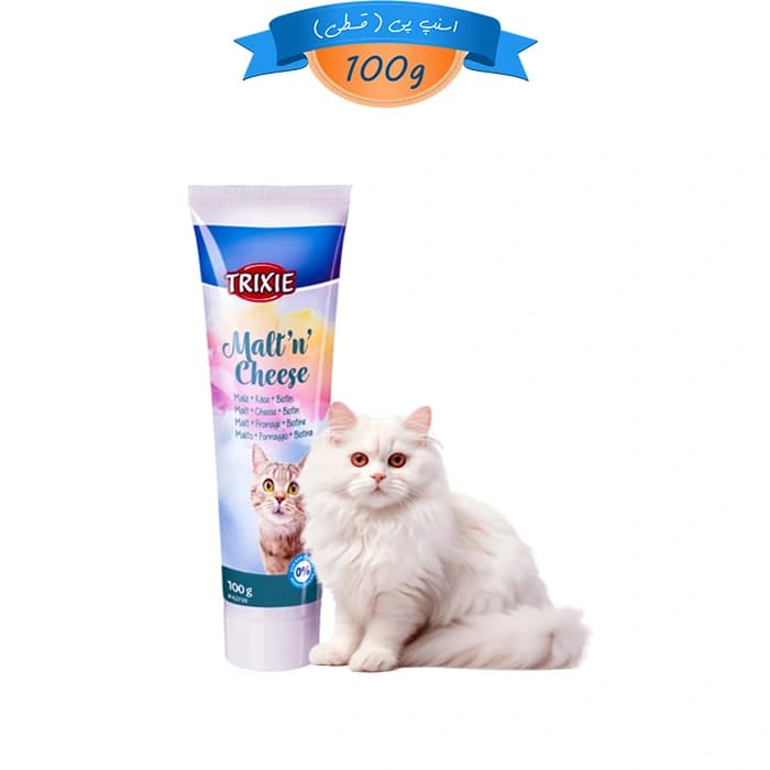 خمیر مالت گربه تریکسی طعم پنیر حاوی بیوتین وزن 100 گرم Trixie Malt Cheese