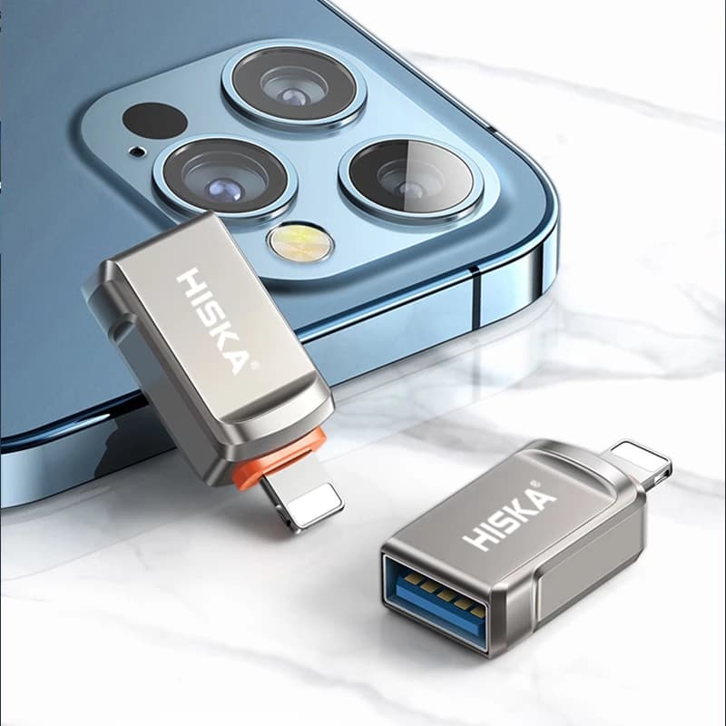 تبدیل OTG به لایتنینگ هیسکا مدل H1 — تصویر ۲