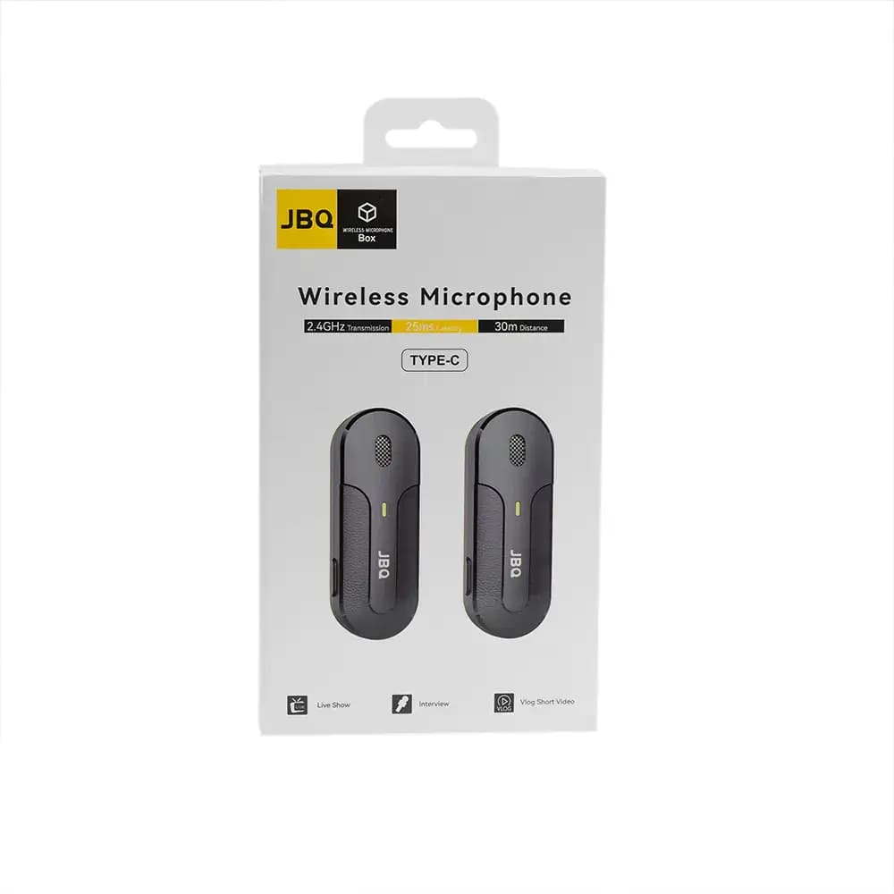 میکروفون یقه ای بیسیم Type-C جی بی کیو مدل MPH-C8 — تصویر ۲