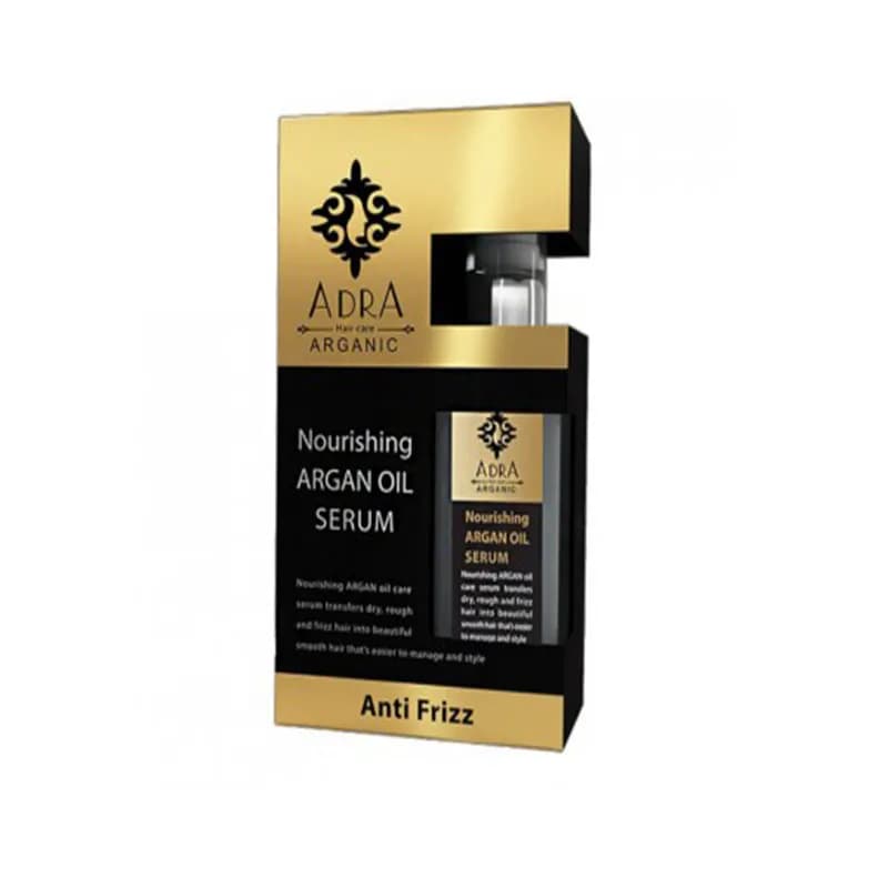 سرم مو آدرا مغذی و آنتی فریز آرگان Adra Anti Frizz Argan Oil — تصویر ۲