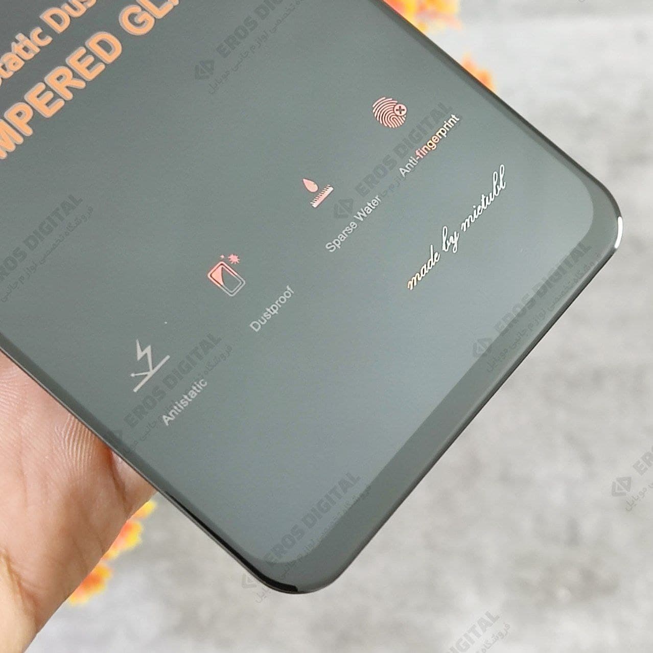 گلس Xiaomi Redmi 12C / Redmi 10 / Poco C40 آنتی استاتیک میتوبل (اصل) — تصویر ۳