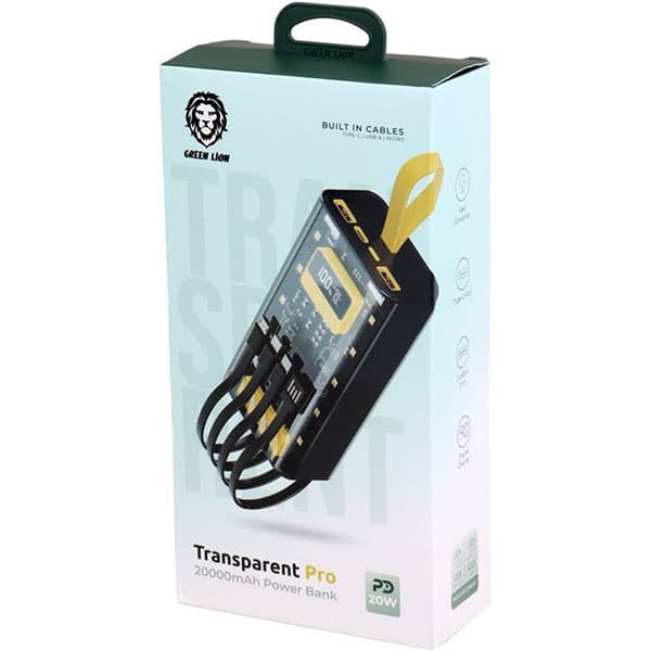 پاوربانک گرین لاین 20k مدل Transparent Pro — تصویر ۶
