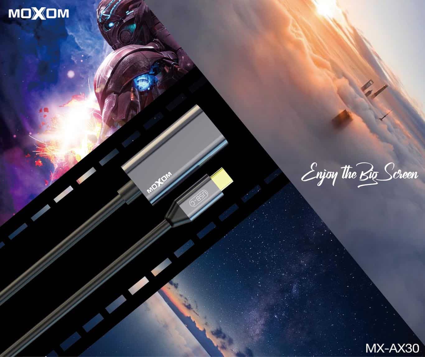 کابل تبدیل USB-C به HDMI موکسوم مدل MX-AX30 — تصویر ۱۰