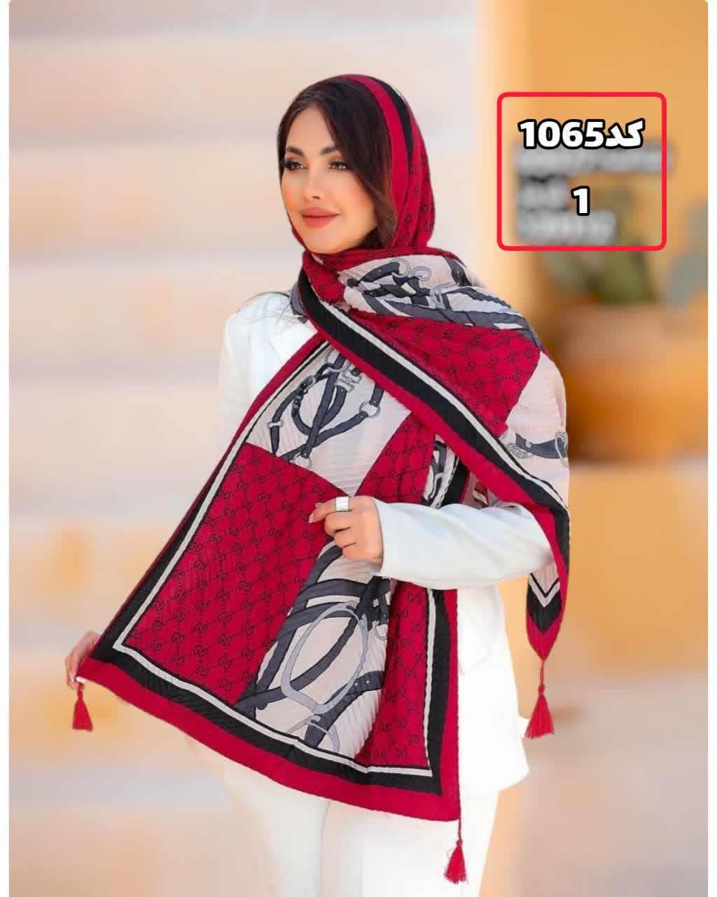 شال پلیسه کمربندی بهاره گوچی