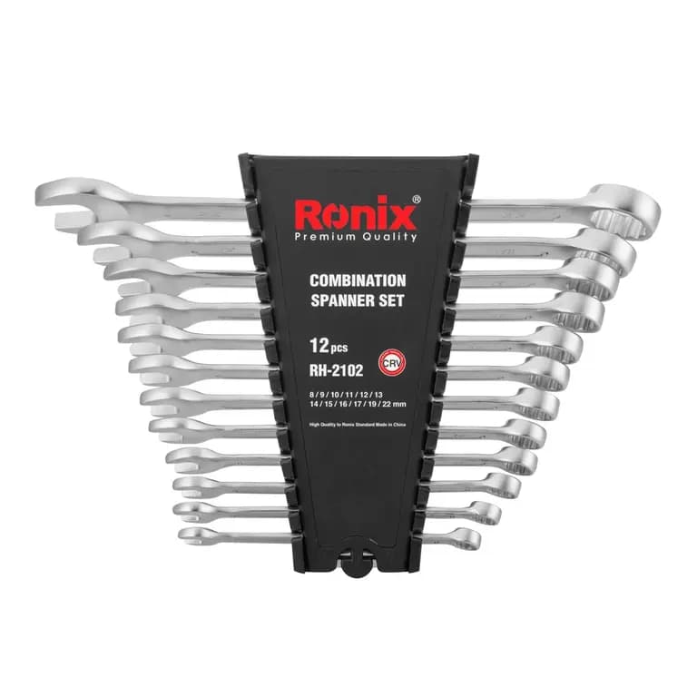 مجموعه 12 عددی آچار یک سر تخت یک سر رینگی رونیکس مدل RH-2102 ا Ronix RH-2102 12 Pcs Combination Wrench Set — تصویر ۲