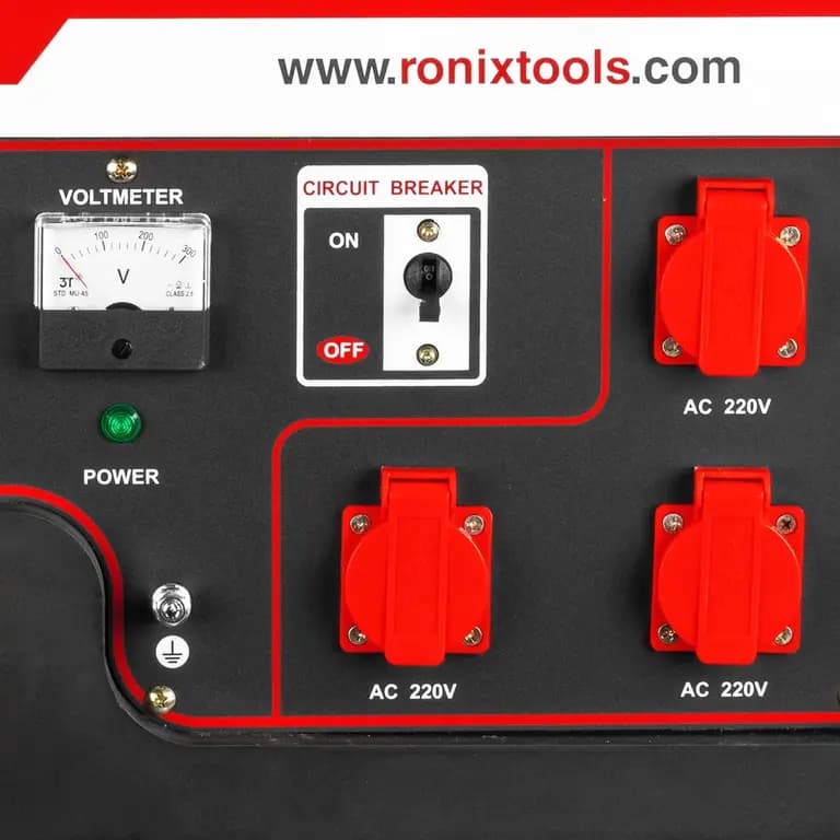 ژنراتور 6000 وات بنزینی رونیکس مدل RH-4760 ا Ronix RH-4760 Electric Engine — تصویر ۸