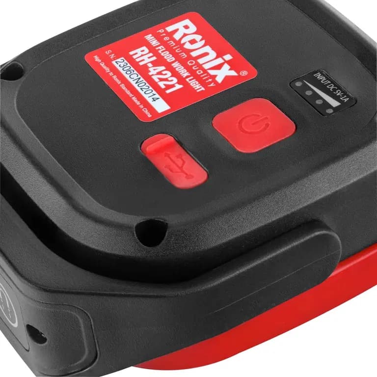 نورافکن کتابی شارژی 1000 لومن رونیکس مدل RH-4221 — تصویر ۶