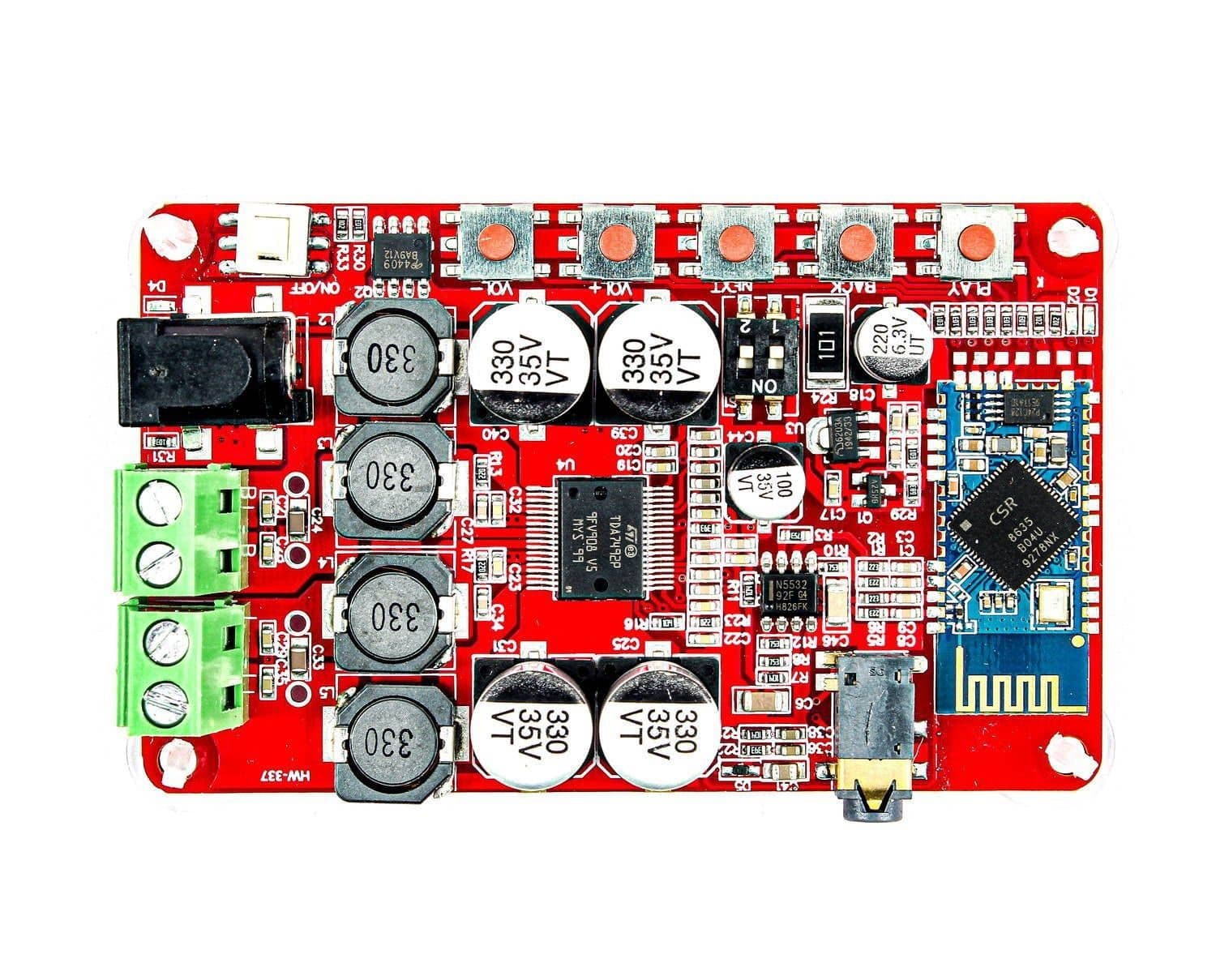 ماژول آمپلی فایر TDA7492P استریو 2X25W با بلوتوث و AUX — تصویر ۲