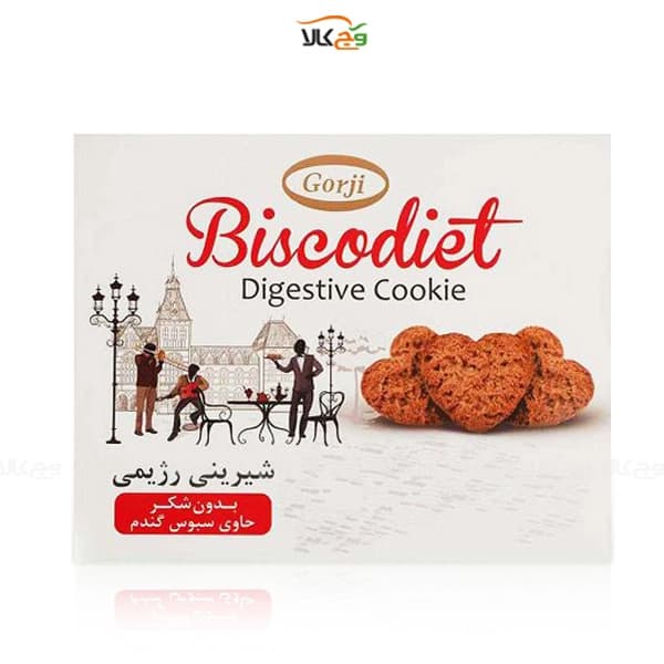 کوکی سبوس گندم بدون شکر رژیمی – 380 گرمی – گرجی