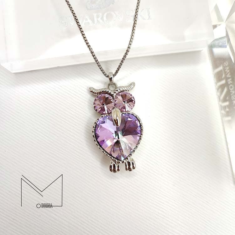 گردنبند سواروسکی مدل جغد — تصویر ۵