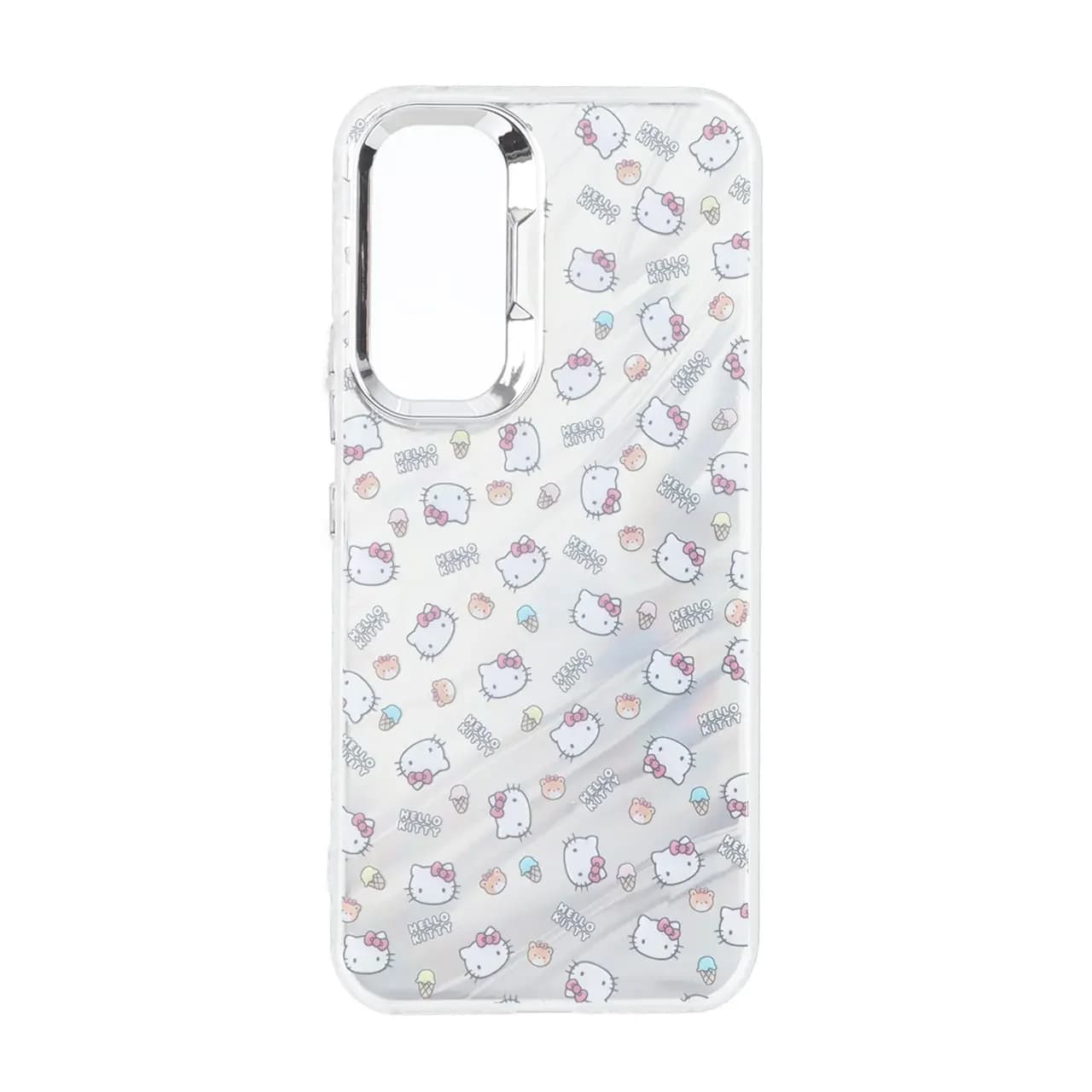 قاب Pucker هفت رنگ دور ژله ای مات لنز کروم Samsung Galaxy A54 — تصویر ۲