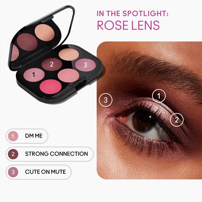 پالت سایه مک Connect In Colour Rose Lens — تصویر ۵