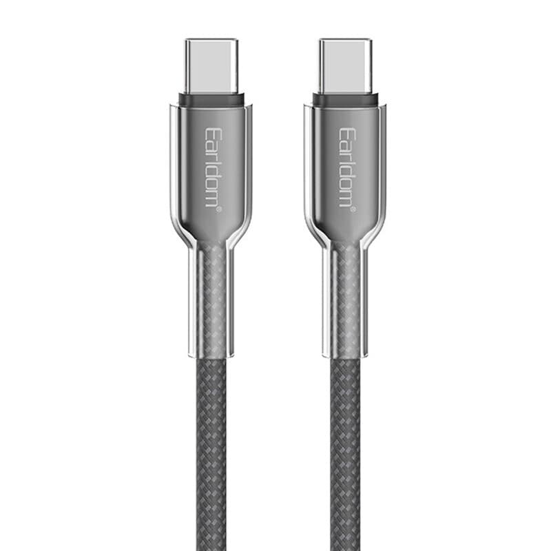 کابل دو سر تایپ سی فست شارژ 60 وات ارلدام EC-205C-C طول 1 متر — تصویر ۲