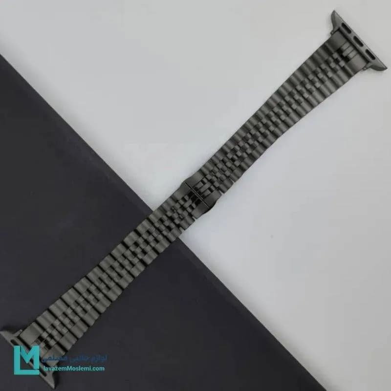 بند اپل واچ رولکسی طرح لانگینس 5 بید نازک کد W1010 | لوازم جانبی مسلمی — تصویر ۳