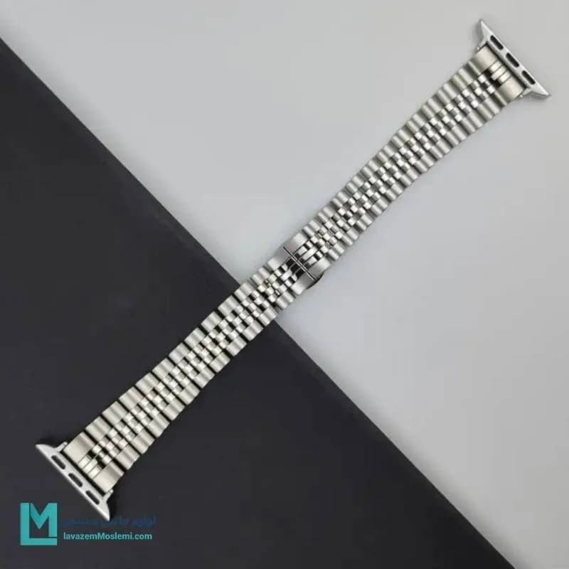 بند اپل واچ رولکسی طرح لانگینس 5 بید نازک کد W1010 | لوازم جانبی مسلمی — تصویر ۴