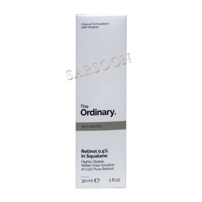 سرم رتینول 0.5% اوردینری ضد چروک پوست 30 میلی لیتر The Ordinary Retinol 0.5% in Squalane — تصویر ۲