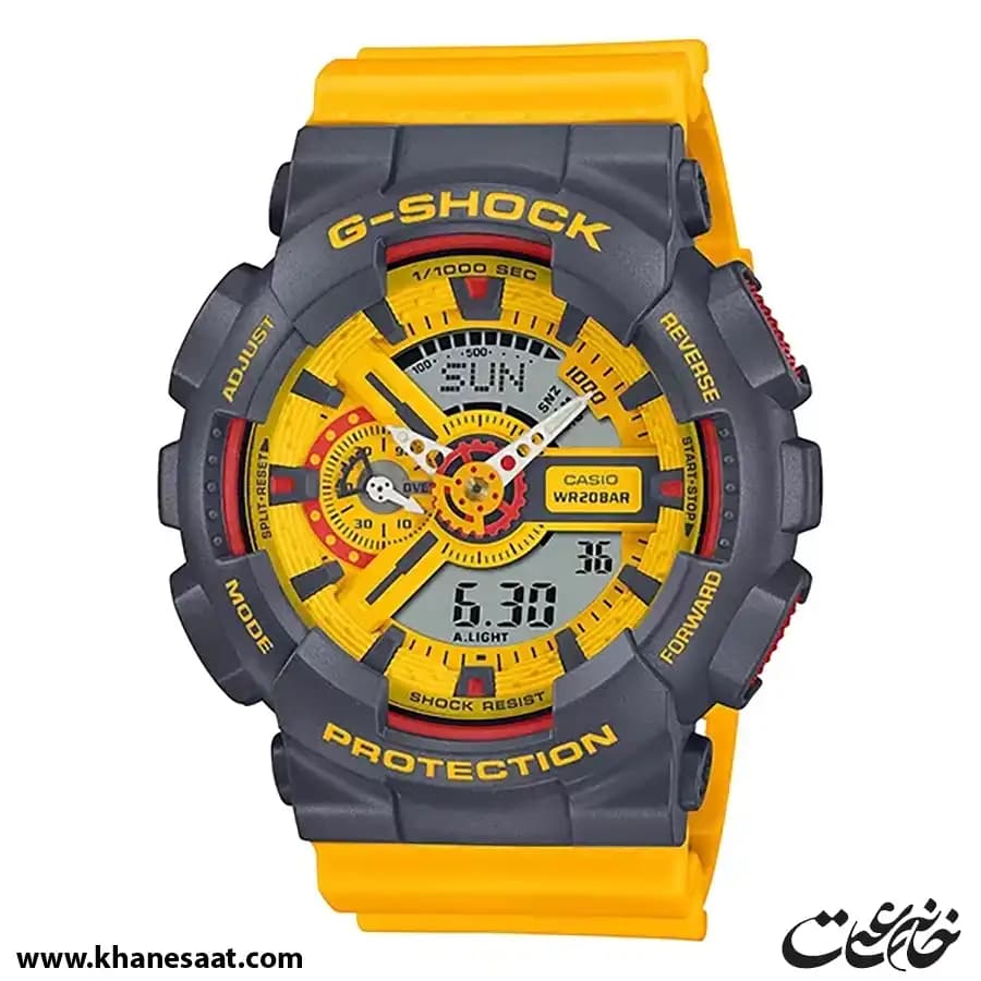 ساعت مچی مردانه کاسیو جی شاک اصل مدل GA-110Y-9ADR — تصویر ۷
