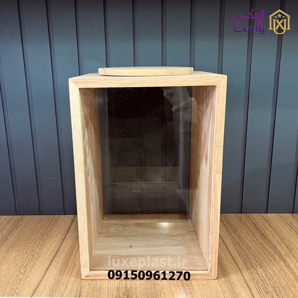 سطل برنج چوب شیشه کد 305 — تصویر ۳