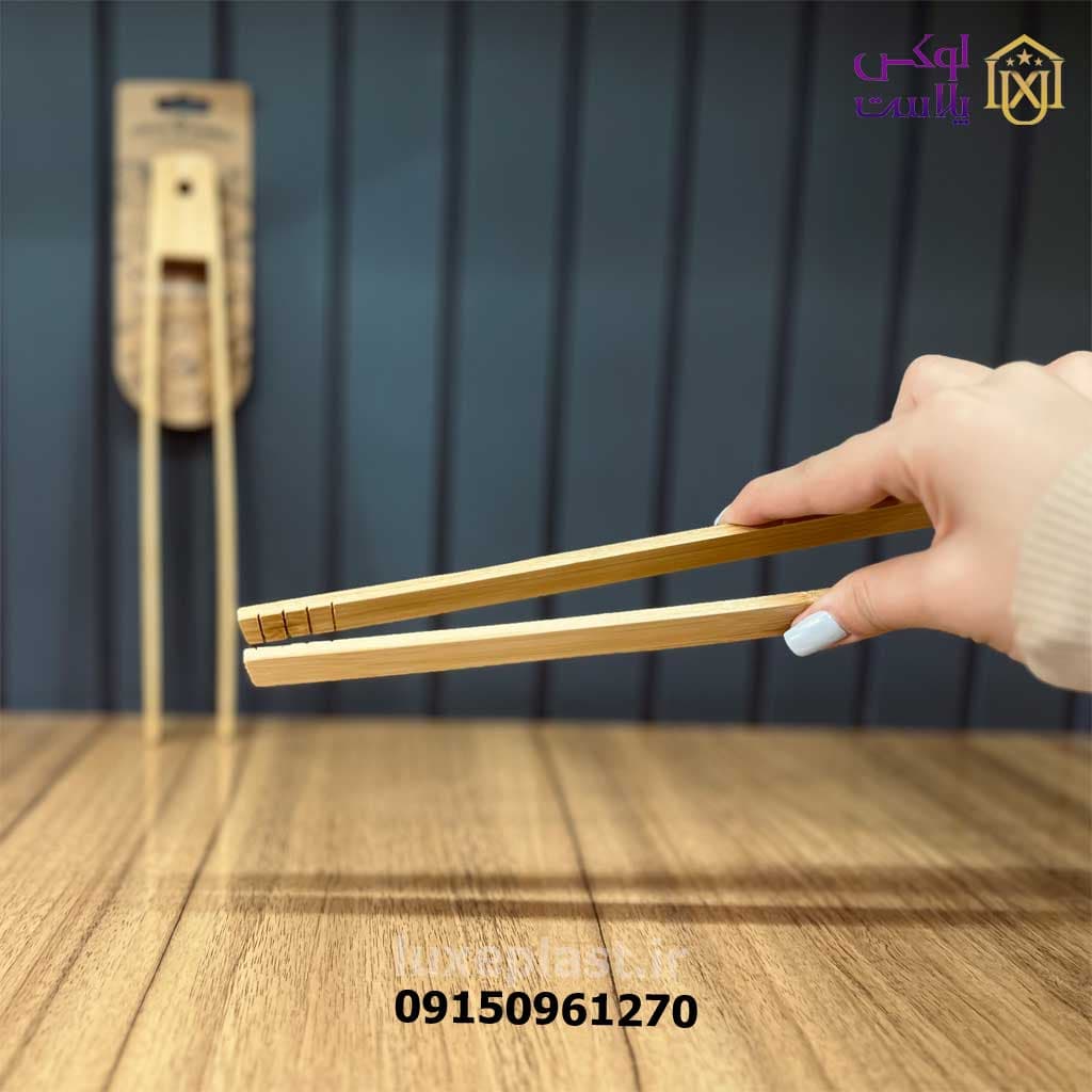 انبر سالاد چوبی گرین بامبو 8925 — تصویر ۳