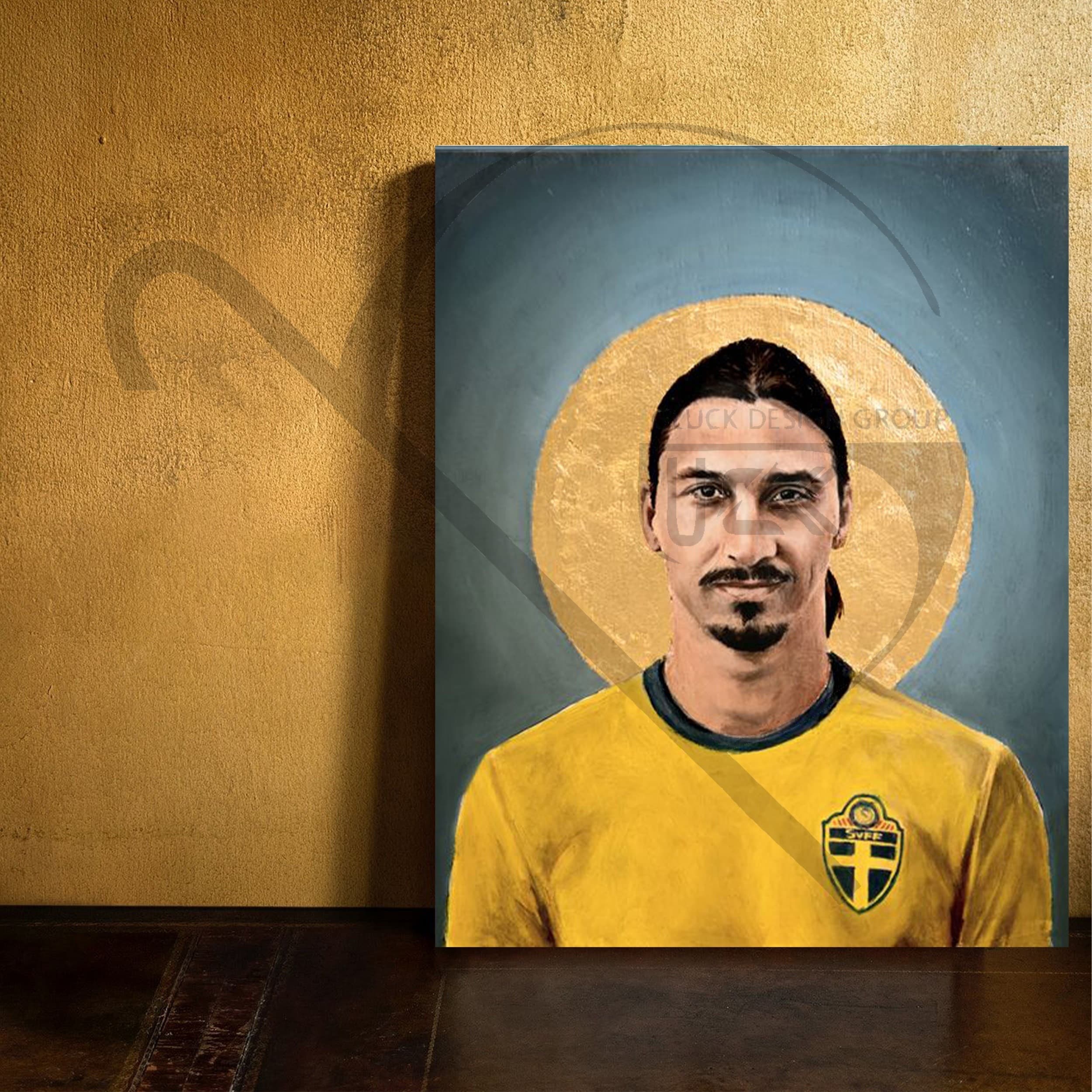 تابلو چوبی Zlatan Ibrahimovic کد FS۰21