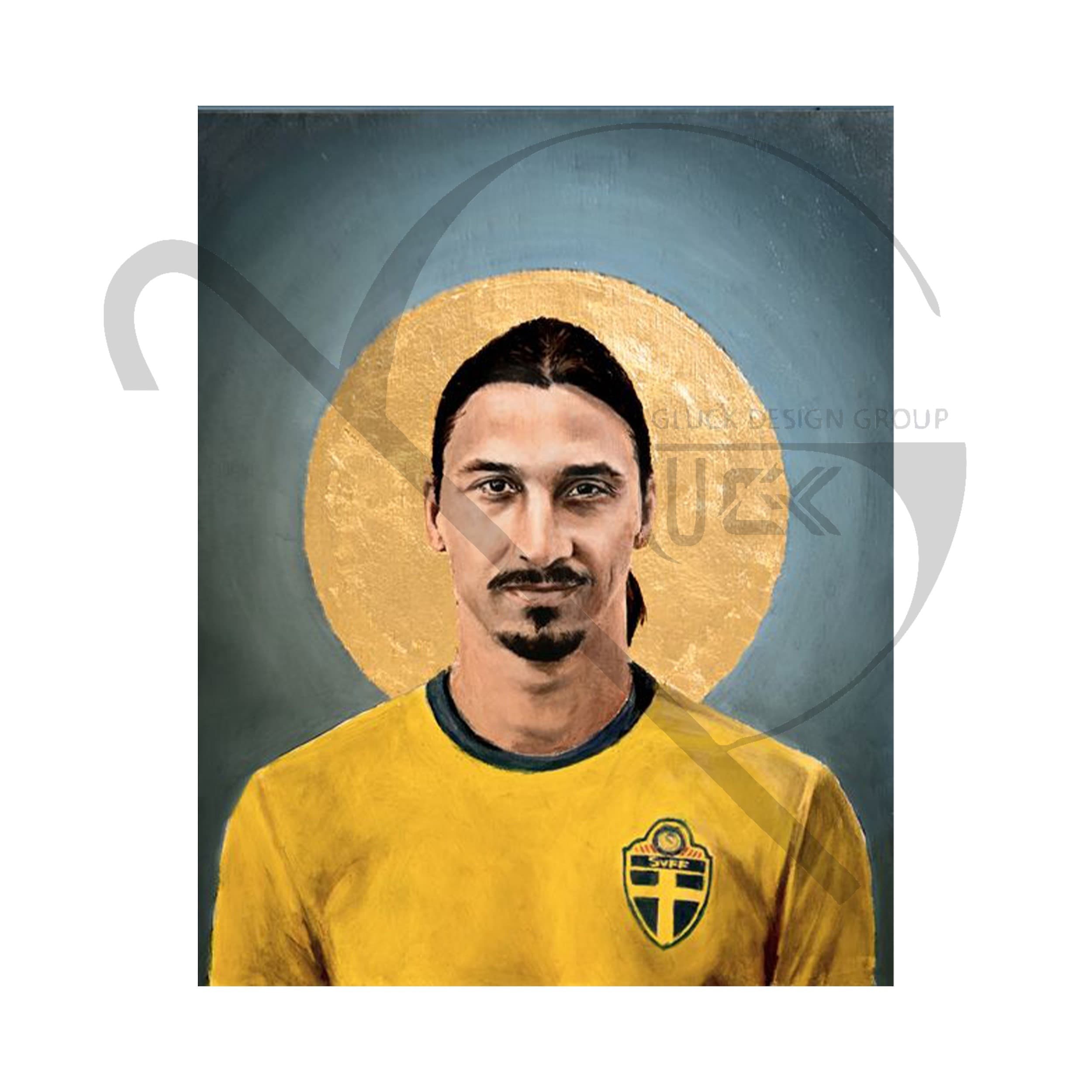 تابلو چوبی Zlatan Ibrahimovic کد FS۰21 — تصویر ۲