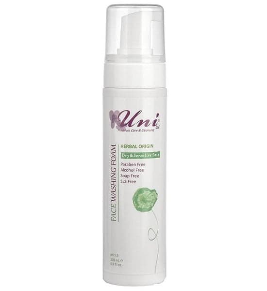 فوم پاک کننده آرایش Dry skin و پوست های حساس یونی لد حجم 200 میلی لیتر