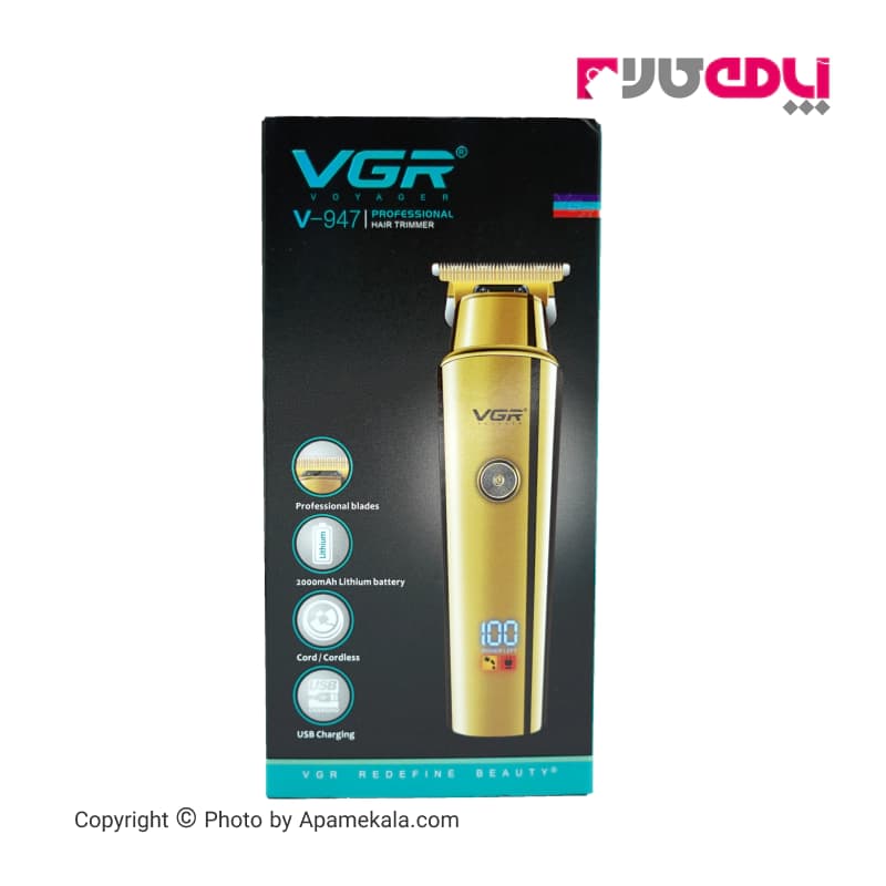 ماشین اصلاح موی سر و صورت vgr مدل v947 — تصویر ۲