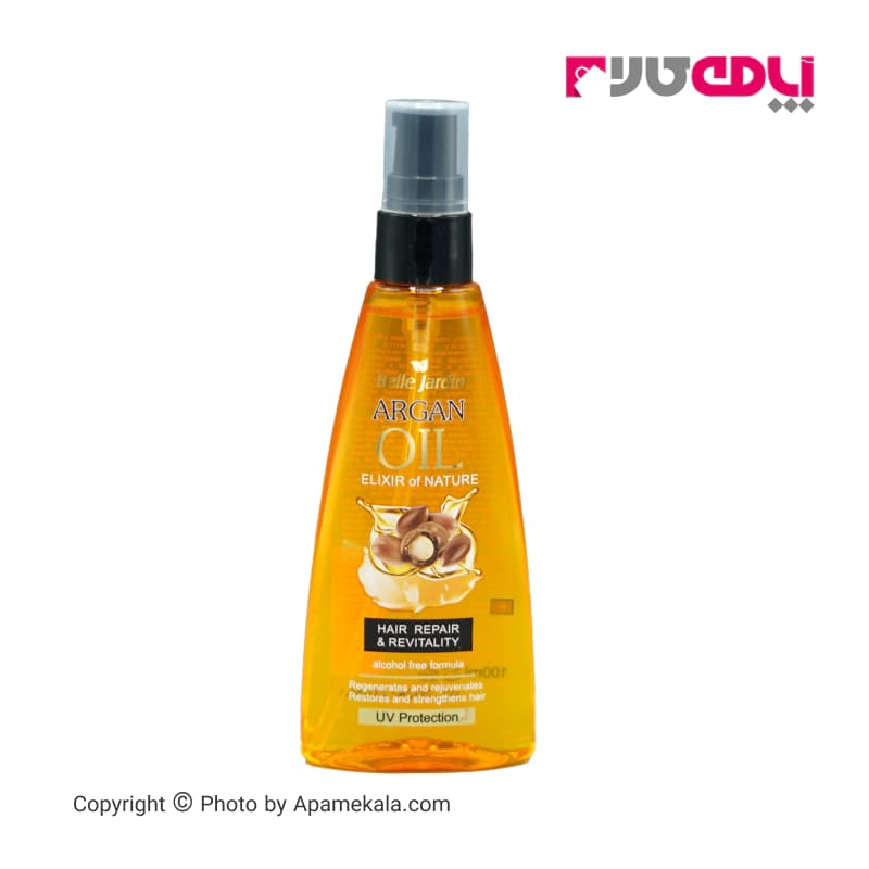 روغن مو آرگان بل جاردین (belle jardin) حجم 100 میل