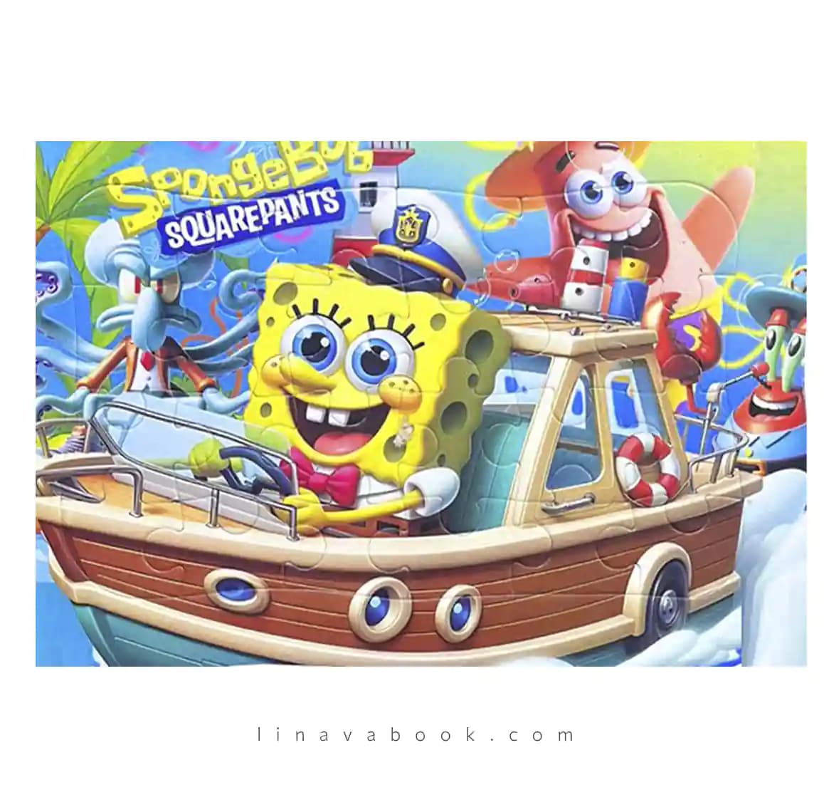 پازل باباسفنجی – 24 تکه | SpongeBob، Patrick، Squidward و Mr. Krabs