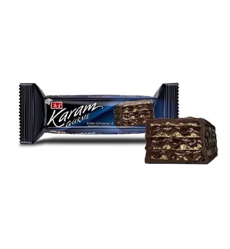 ویفر شکلاتی تلخ اتی کارام گورمه بسته 18 عددی