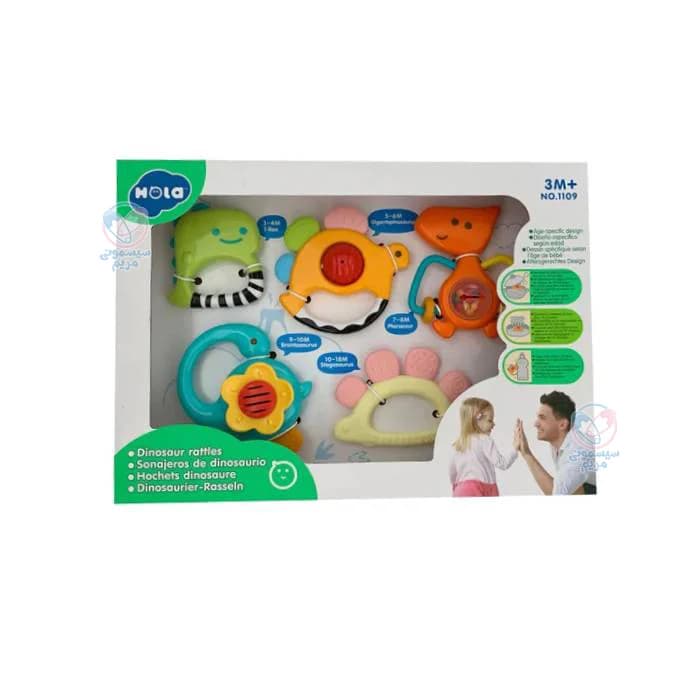 ست جغجغه 5 عددی هولا تویز (هولی تویز) Hola Toys 1109 — تصویر ۵
