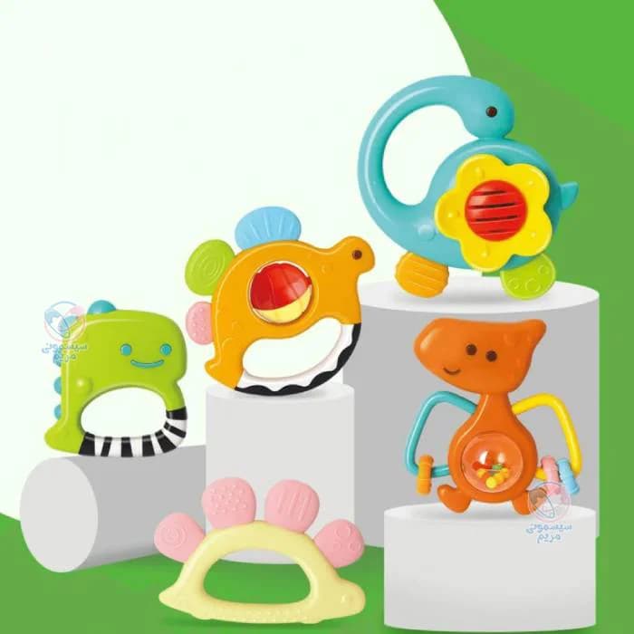 ست جغجغه 5 عددی هولا تویز (هولی تویز) Hola Toys 1109 — تصویر ۲