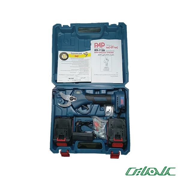 قیچی باغبانی شارژی براشلس پی ای پی مدل BS-2128 — تصویر ۳